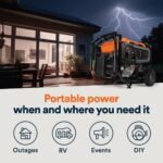 Generac 10000 / 8000-Watt Electric Switch Gasoline Portable Generator-Cosense w/ 3 ft. Adapter Cord 81541 - Image 6