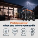 Generac 5000 / 4000-Watt Dual Fuel Recoil Start Gasoline / Propane Powered Portable Generator-GP4000 DF 81552 - Image 6