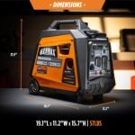 GENMAX 4000-Watt Recoil Start Gasoline Powered Inverter Generator Light-Weight and Quiet With 145cc OHV Engine GM4000iA - Image 6