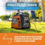 GENMAX 4000-Watt Recoil Start Gasoline Powered Inverter Generator Light-Weight and Quiet With 145cc OHV Engine GM4000iA - Image 3