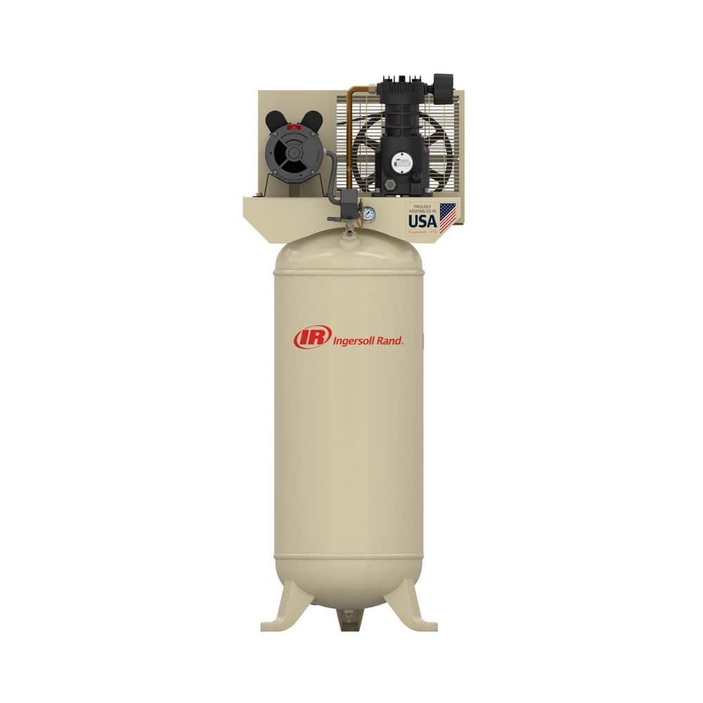ingersoll-rand-stationary-air-compressors-ss3l3-64_1000.jpg Ingersoll Rand 60 Gal. 135 PSI SS3 Vertical 3 HP 230-Volt 1-Phase Single-Stage Stationary Electric Air Compressor SS3L3 - Image 1