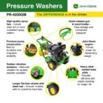 John Deere 4200 PSI 4.0 GPM Gas Cold Water Pressure Washer PR-4200GM - Image 3