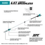 Makita LXT 18V X2 (36V) Lithium-Ion Brushless Cordless 10 in. Telescoping Pole Saw, 13 ft. L (Tool Only) XAU02ZB - Image 5