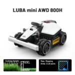 MAMMOTION Luba mini AWD 7.9 in. RTK Robot Lawn Mower (1/4 Acre) Adjustable Cutting Height (2.2 in. - 4 in.) All Terrain, AI Vision LUBA mini AWD 800H - Image 3