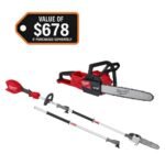Milwaukee M18 FUEL 18V Brushless Cordless 20 in. Dual Battery Chainsaw Kit with (2) 8.0 Ah FORGE Batteries, Dual Bay Rapid Charger 2827-22 - Image 23