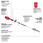 Milwaukee M18 FUEL 18V 16 in. Brushless Cordless Battery Powered Chainsaw Kit w/ Pole Saw, 12.0 Ah Battery and Rapid Charger 2727-21HD-3016-20PS - Image 11