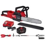 Milwaukee M18 FUEL 18V Brushless Cordless 20 in. Dual Battery Chainsaw Kit with (2) 8.0 Ah FORGE Batteries, Dual Bay Rapid Charger 2827-22 - Image 22