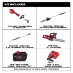 Milwaukee M18 FUEL 18V 16 in. Brushless Cordless Battery Powered Chainsaw Kit w/ Pole Saw, 12.0 Ah Battery and Rapid Charger 2727-21HD-3016-20PS - Image 2
