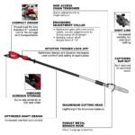Milwaukee M18 FUEL 10 in 18V Lithium-Ion Brushless Cordless Battery Telescoping Pole Saw w/14 in Top Handle Chainsaw (2-Tool) 2826-20T-3013-20 - Image 3