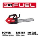 Milwaukee M18 FUEL 10 in 18V Lithium-Ion Brushless Cordless Battery Telescoping Pole Saw w/14 in Top Handle Chainsaw (2-Tool) 2826-20T-3013-20 - Image 4