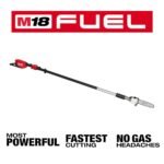 Milwaukee M18 FUEL 10 in 18V Lithium-Ion Brushless Cordless Battery Telescoping Pole Saw w/14 in Top Handle Chainsaw (2-Tool) 2826-20T-3013-20 - Image 2