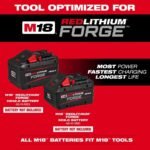 Milwaukee M18 FUEL 18V 14 in. Brushless Cordless Battery Top Handle Chainsaw w/ (2) 12.0 AH FORGE Battery, PACKOUT Charger 2826-20T-48-59-1842F - Image 10