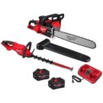 Milwaukee M18 FUEL 18V Brushless Cordless 20 in. Dual Battery Chainsaw Kit with (2) 8.0 Ah FORGE Batteries, Dual Bay Rapid Charger 2827-22 - Image 15
