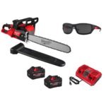 Milwaukee M18 FUEL 18V Brushless Cordless 20 in. Dual Battery Chainsaw Kit with (2) 8.0 Ah FORGE Batteries, Dual Bay Rapid Charger 2827-22 - Image 19