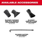 Milwaukee M18 FUEL Dual Battery 145 MPH 600 CFM 18V Brushless Cordless Blower w/ M18 14" Chainsaw Kit, M18 FORGE Starter Kit 2824-20-2826-21T-48-59-1881 - Image 12