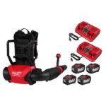 Milwaukee M18 FUEL 155 MPH 650 CFM 18V Brushless Cordless Dual Battery Backpack Blower Kit w/(4) 12.0 Ah Batteries, (2) Chargers 3009-24HD - Image 14