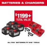 Milwaukee M18 FUEL 155 MPH 650 CFM 18V Brushless Cordless Dual Battery Backpack Blower Kit w/(4) 12.0 Ah Batteries, (2) Chargers 3009-24HD - Image 3