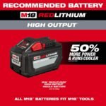 Milwaukee M18 FUEL 155 MPH 650 CFM 18V Brushless Cordless Dual Battery Backpack Blower Kit w/(4) 12.0 Ah Batteries, (2) Chargers 3009-24HD - Image 7