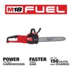 Milwaukee M18 FUEL 120 MPH 500 CFM 18V Brushless Cordless Battery Powered Blower Kit w/ 16 in. Chainsaw, 12.0 Ah Battery, Charger 3017-21HD-2727-20 - Image 9