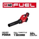 Milwaukee M18 FUEL 120 MPH 500 CFM 18V Brushless Cordless Battery Powered Blower Kit w/ 16 in. Chainsaw, 12.0 Ah Battery, Charger 3017-21HD-2727-20 - Image 4