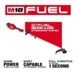 Milwaukee M18 FUEL 120 MPH 500 CFM 18V Brushless Cordless Battery Powered Blower Kit w/ String Trimmer, (2) Batteries, (2) Charger 3017-21HD-3016-21ST - Image 9