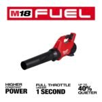 Milwaukee M18 FUEL 120 MPH 500 CFM 18V Brushless Cordless Battery Powered Blower Kit w/ String Trimmer, (2) Batteries, (2) Charger 3017-21HD-3016-21ST - Image 4