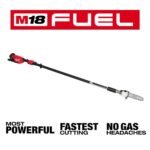 Milwaukee M18 FUEL 10 in. 18V Lithium-Ion Brushless Electric Cordless Telescoping Pole Saw Kit w/12.0 Ah Battery and Rapid Charger 3013-21 - Image 3