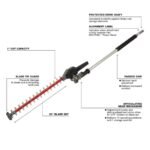 Milwaukee M18 FUEL 18V 10 in. Brushless Cordless Battery Powered QUIK-LOK Pole Saw w/ String Trimmer & Hedge Trimmer Attachments 3016-20PS-49-16-2717-49-16-2719 - Image 10