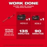 Milwaukee M18 FUEL 18V 10 in. Brushless Cordless Battery Powered QUIK-LOK Pole Saw w/ String Trimmer & Hedge Trimmer Attachments 3016-20PS-49-16-2717-49-16-2719 - Image 9