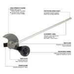 Milwaukee M18 FUEL 18V 10 in. Brushless Cordless Battery Powered QUIK-LOK Pole Saw w/ String Trimmer & Hedge Trimmer Attachments 3016-20PS-49-16-2717-49-16-2719 - Image 8