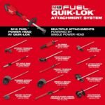 Milwaukee M18 FUEL 18V 10 in. Brushless Cordless Battery Powered QUIK-LOK Pole Saw w/ String Trimmer & Hedge Trimmer Attachments 3016-20PS-49-16-2717-49-16-2719 - Image 12