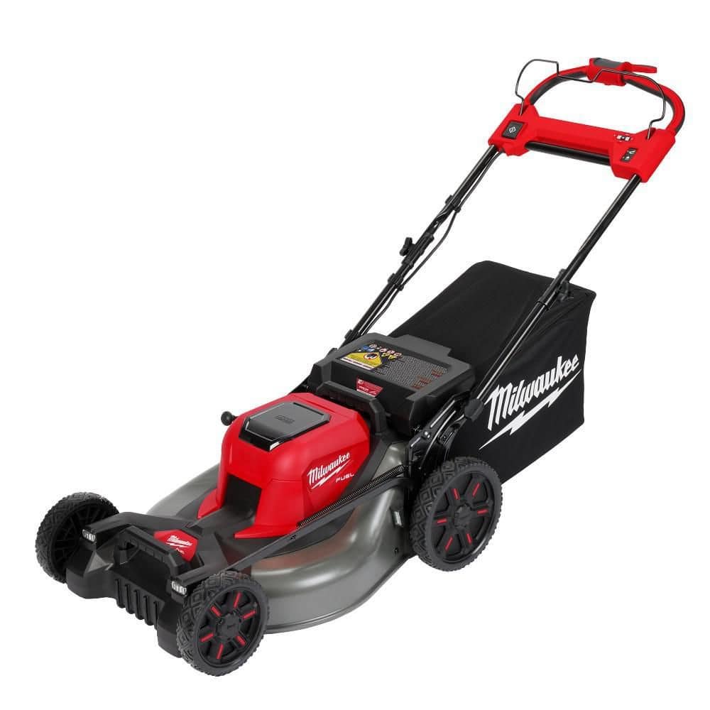 milwaukee-electric-self-propelled-lawn-mowers-2823-20-64_1000.jpg Milwaukee M18 FUEL Brushless Cordless 21 in. Walk Behind Dual Battery Self-Propelled Mower (Tool-Only) 2823-20 - Image 1