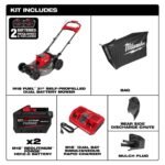 Milwaukee M18 FUEL Brushless Cordless 21 in. Walk Behind Dual Battery Self-Propelled Mower w/(2) 12.0Ah FORGE Battery and Charger 2823-22HD - Image 5