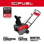 Milwaukee M18 FUEL 18V 21 in. Cordless Dual Battery Auger Propelled Single Stage Snow Blower w/ (2) 12.0 Ah Batteries, Charger 3036-22HD - Image 5