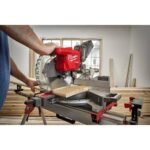 Milwaukee M18 FUEL 18V Lithium-Ion Brushless 12 in. Cordless Dual Bevel Sliding Compound Miter Saw with 8-1/4 in. Table Saw 2739-20-2736-20 - Image 8
