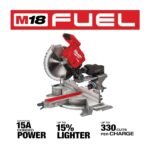 Milwaukee M18 FUEL 18V Lithium-Ion Brushless Cordless 12 in. Dual Bevel Sliding Compound Miter Saw (Tool-Only) 2739-20 - Image 3