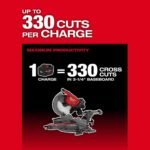 Milwaukee M18 FUEL 18V Lithium-Ion Brushless Cordless 12 in. Dual Bevel Sliding Compound Miter Saw Kit with One 12.0Ah Battery 2739-21HD - Image 7