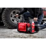 Milwaukee M18 FUEL 18-Volt Lithium-Ion Brushless Cordless 2 Gal. Electric Compact Quiet Compressor (2-Tool) 2840-20-2840-20 - Image 9