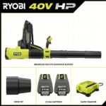 RYOBI 40V HP Brushless Whisper Series 180 MPH 850 CFM Cordless Battery Backpack Leaf Blower with 8.0 Ah Battery and Charger RY40HPLB02K - Image 3