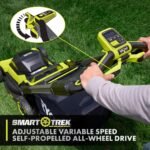RYOBI 40V HP 21 in. Brushless Cordless Cross Cut Self-Propelled All Wheel Drive Mower w/ (2) 6.0 Ah Batteries & Charger RY40HPLM03K2 - Image 9