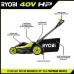 RYOBI 40V HP Brushless 20" Cordless Battery Walk Behind Self-Propelled Mower, w/ String Trimmer, Blower, Batteries & Chargers RY40HPLM07K-RY40HPCK202K - Image 2