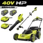 RYOBI 40V HP Brushless 20" Cordless Battery Walk Behind Self-Propelled Mower, w/ String Trimmer, Blower, Batteries & Chargers RY40HPLM07K-RY40HPCK202K - Image 14