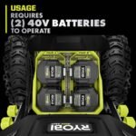 RYOBI 40V HP Brushless Whisper Series 24" 2-Stage Cordless Electric Self-Propelled Snow Blower - (4) 6 Ah Batteries & Charger RY40870 - Image 9