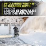 RYOBI 40V HP Brushless Whisper Series 24" 2-Stage Cordless Electric Self-Propelled Snow Blower - (4) 6 Ah Batteries & Charger RY40870 - Image 8