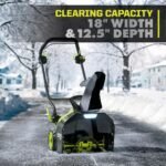 RYOBI 40V HP Brushless 18 in. Single-Stage Cordless Electric Auger Propelled Snow Blower with 8.0 Ah Battery and Charger RY40HPSN01K - Image 9