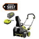 RYOBI 40V HP Brushless 18 in. Single-Stage Cordless Electric Auger Propelled Snow Blower with 8.0 Ah Battery and Charger RY40HPSN01K - Image 16
