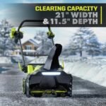 RYOBI 40V HP Brushless 21 in. Single-Stage Cordless Electric Auger Propelled Snow Blower with (2) 8.0 Ah Batteries & Chargers RY40HPSN02K2 - Image 9