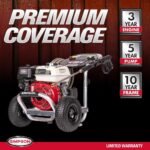 SIMPSON 3600 PSI 2.5 GPM Gas Pressure Washer, Honda GX200 Engine and Aluminum Frame, Commercial Cold Water Power Washer ALH3425-S - Image 11
