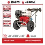 SIMPSON 4200 PSI 4.0 GPM Gas Pressure Washer, Honda GX390 Engine, Aluminum Frame, Commercial Cold Water Power Cleaner ALH4240 - Image 2