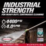 SIMPSON 4400 PSI 4.0 GPM Gas Pressure Washer with Honda GX390 Engine, Heavy-Duty Industrial Cold Water Power Washer IS61028 - Image 2